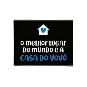 Kit 3 Placa Decorativa - Melhor Lugar Mundo Casa Do Vovô
