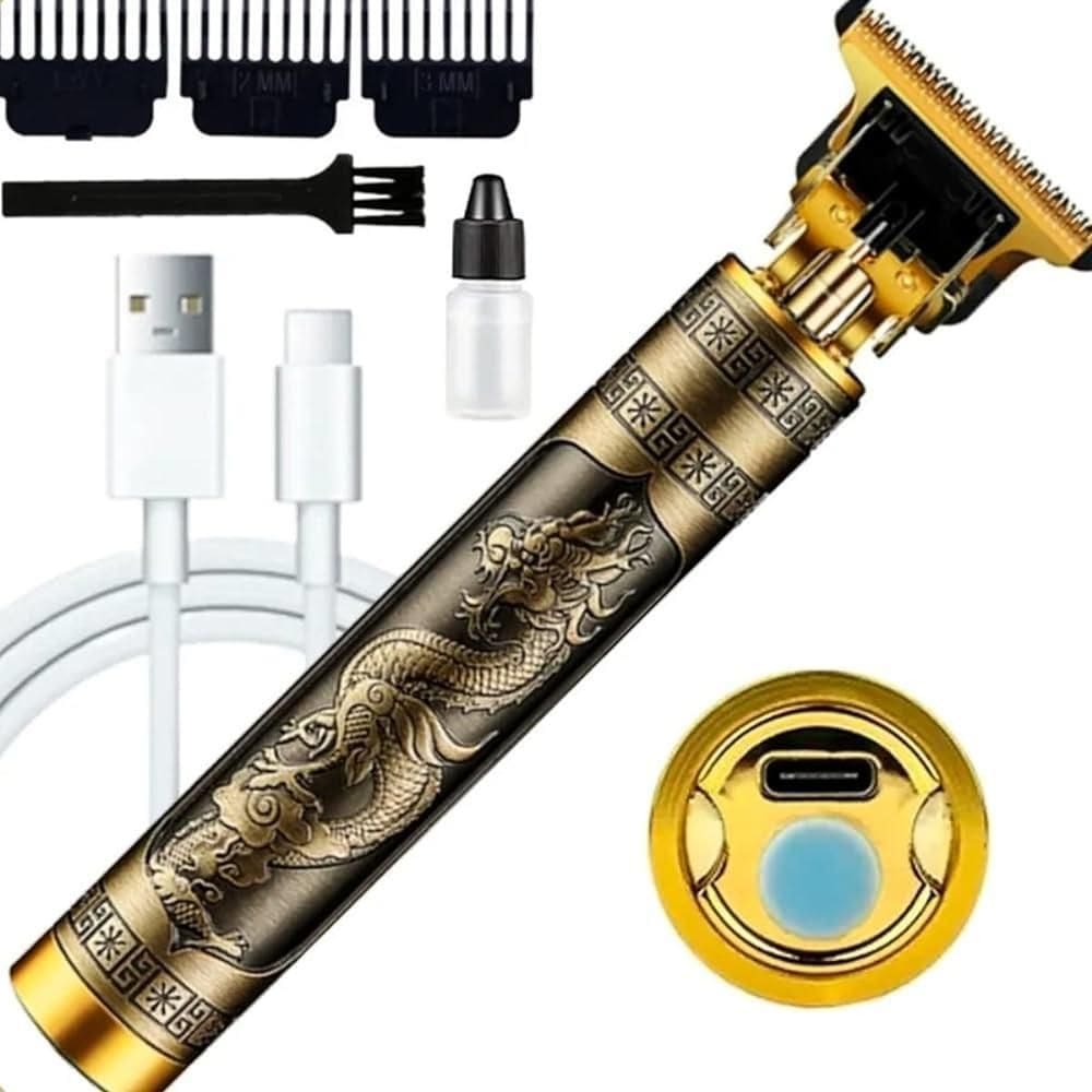 Máquina Elétrica Recarregável De Cortar Cabelo E Barbear