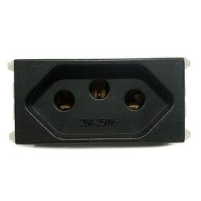 Modulo Tomada de Energia 2P+T Refinatto 20A Weg Preto
