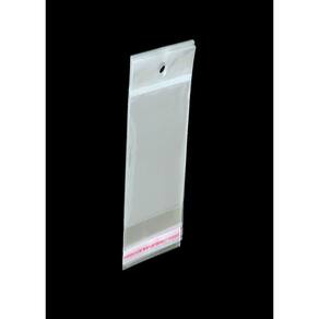 Saco Adesivado Plástico Transparente Com Solapa 8,5x22cm 500 Unidades