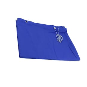 Cortina Tecido Brim 2,40X1,90 Lisa Azul Royal Privacidade