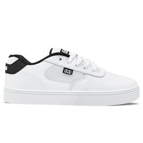 Tênis Hocks Unissex Couro Flat Lite Poa Petit | Branco