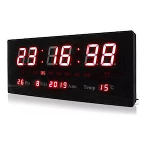 Relogio De Parede Led Digital Lelong Modelo Le-2111