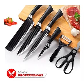 Super Facas Em Inóx 304 Profissional Luxo Pra Churrasco