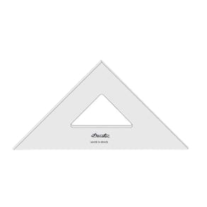 Esquadro Trident / Desetec 26 Cm 45°|45°|90° Sem Escala