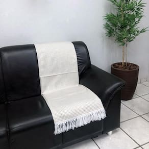 Peseira Cama Casal Queen Manta Decorativa 210Cm X 45Cm