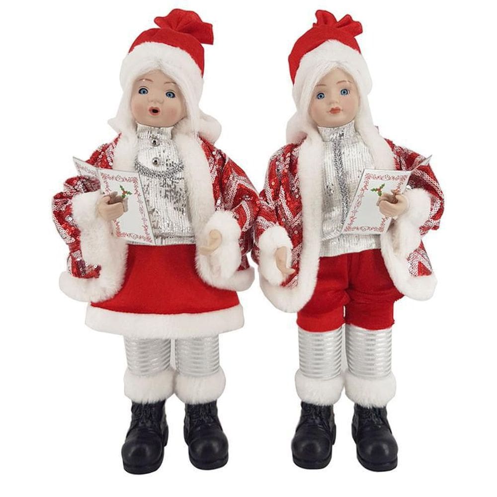 Jogo 2 Crianças 42cm Vermelho Branco Musical