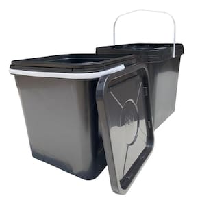 Balde Quadrado 16L Para Álcool Gel 02 Pçs