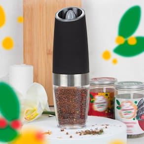 Moedor Elétrico Para Moer Temperos Pimenta Café E Sal Grosso