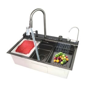 Cuba Cozinha Gourmet Cascata Flexível Inteligente Preta