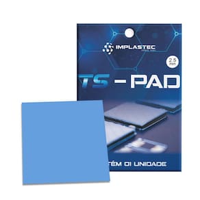 Pad Térmico Implastec Ts Pad - 100 X 100 X 2.5Mm - Patspad25