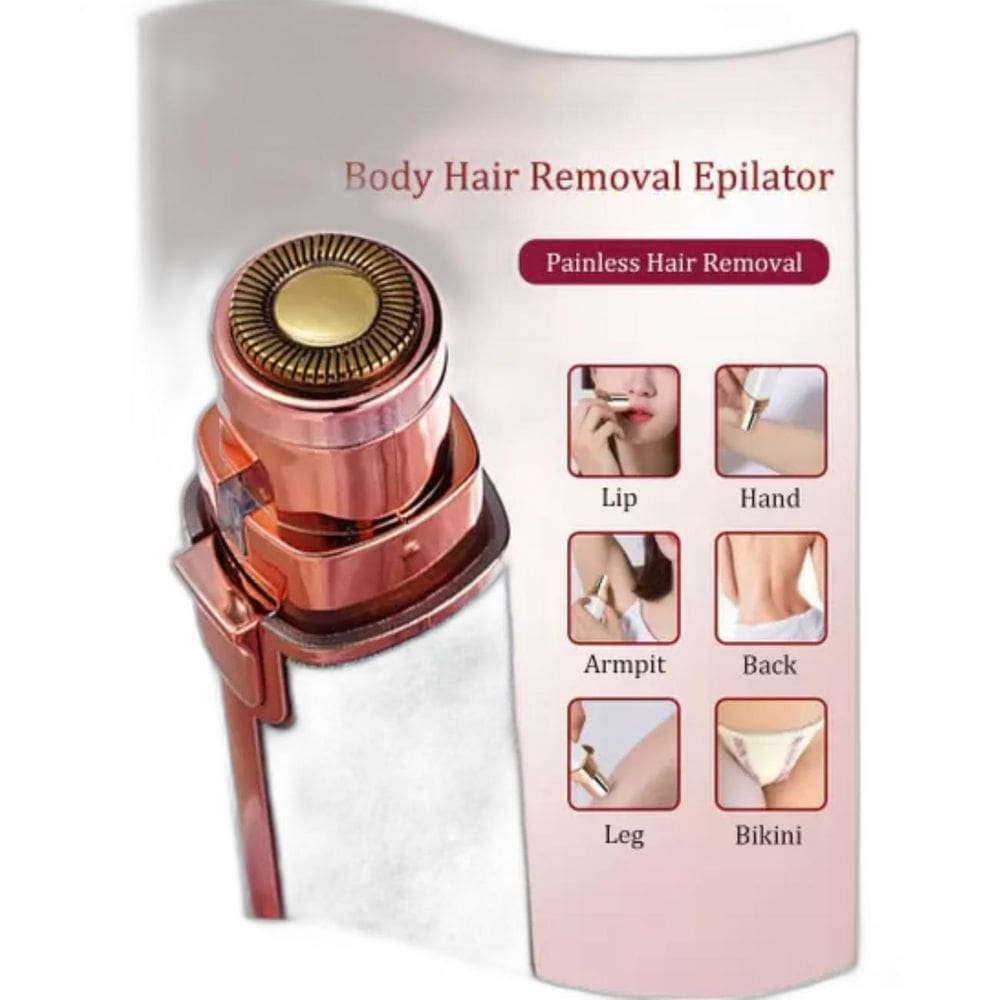 Depilador 2 em 1 Batom, Aparador de Pelos Facial