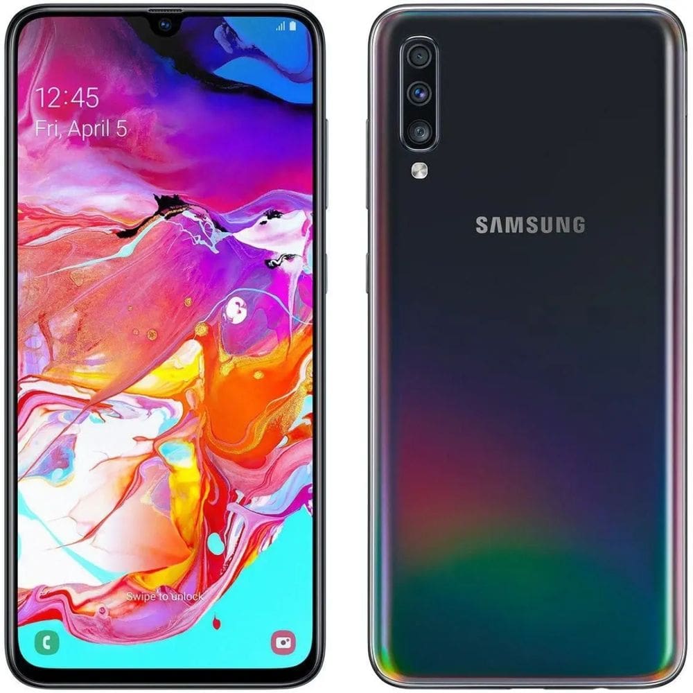 Usado: Samsung A70 128 GB Preto - Sem Touch / Face Id