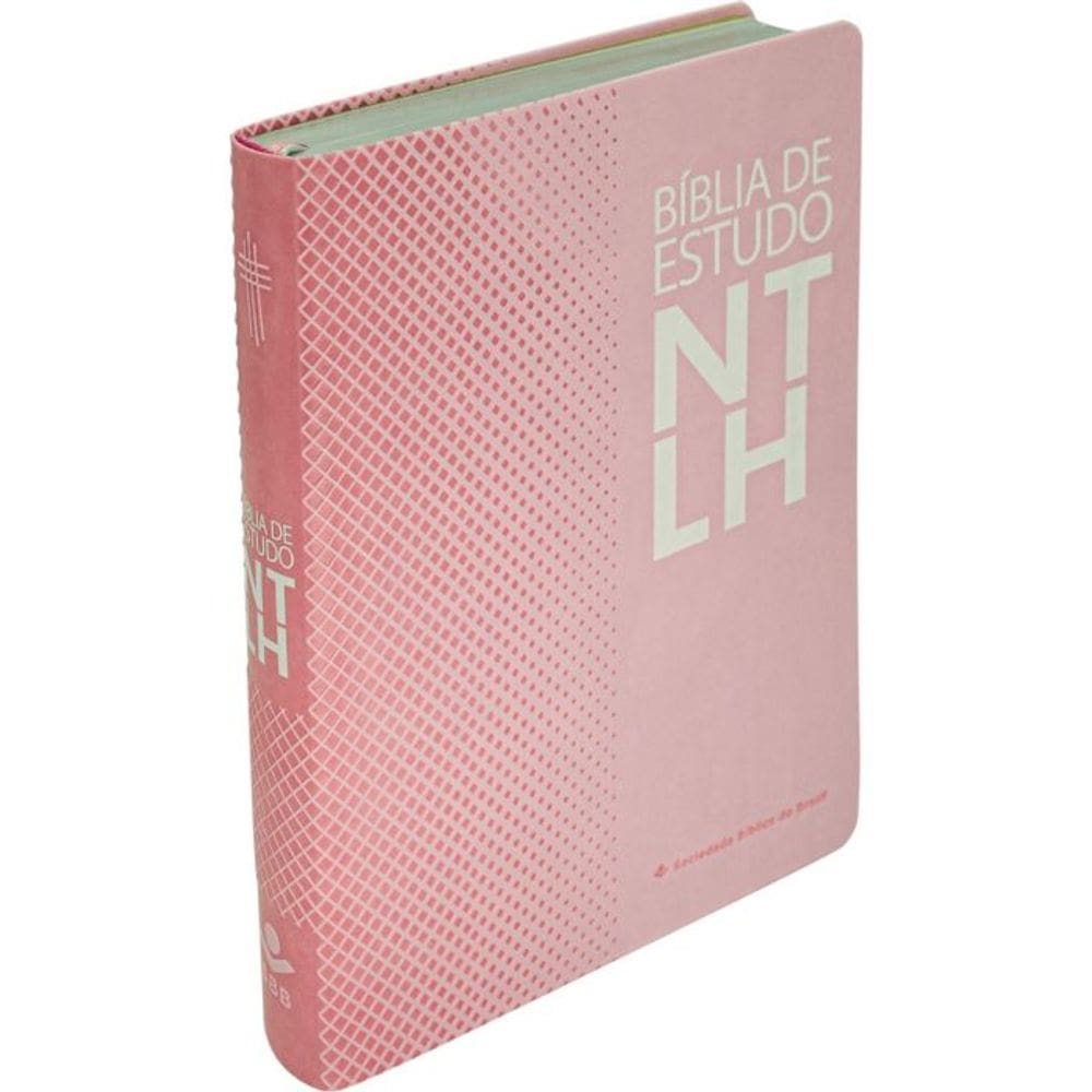Bíblia de Estudo NTLH - Rosa Nobre - SBB