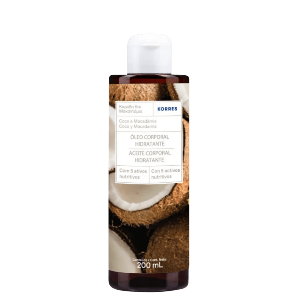 Korres Coco e Macadâmia - Óleo Corporal 200ml