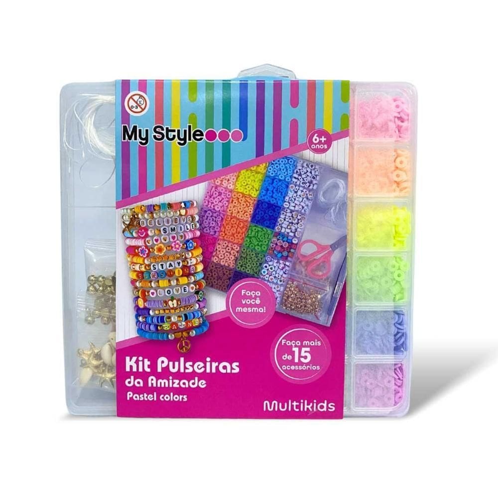 Kit Pulseiras Da Amizade Multikids M Br2313 Pastel Colors