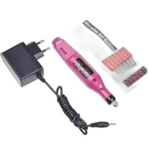 Kit 10 Lixadeira De Unha Elétrica Acrigel Portátil 6 Brocas