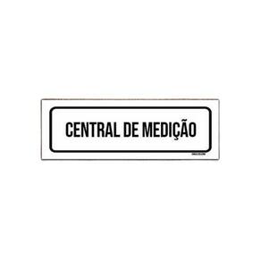 Placa De Sinalização Setor - Central De Medição 23X9