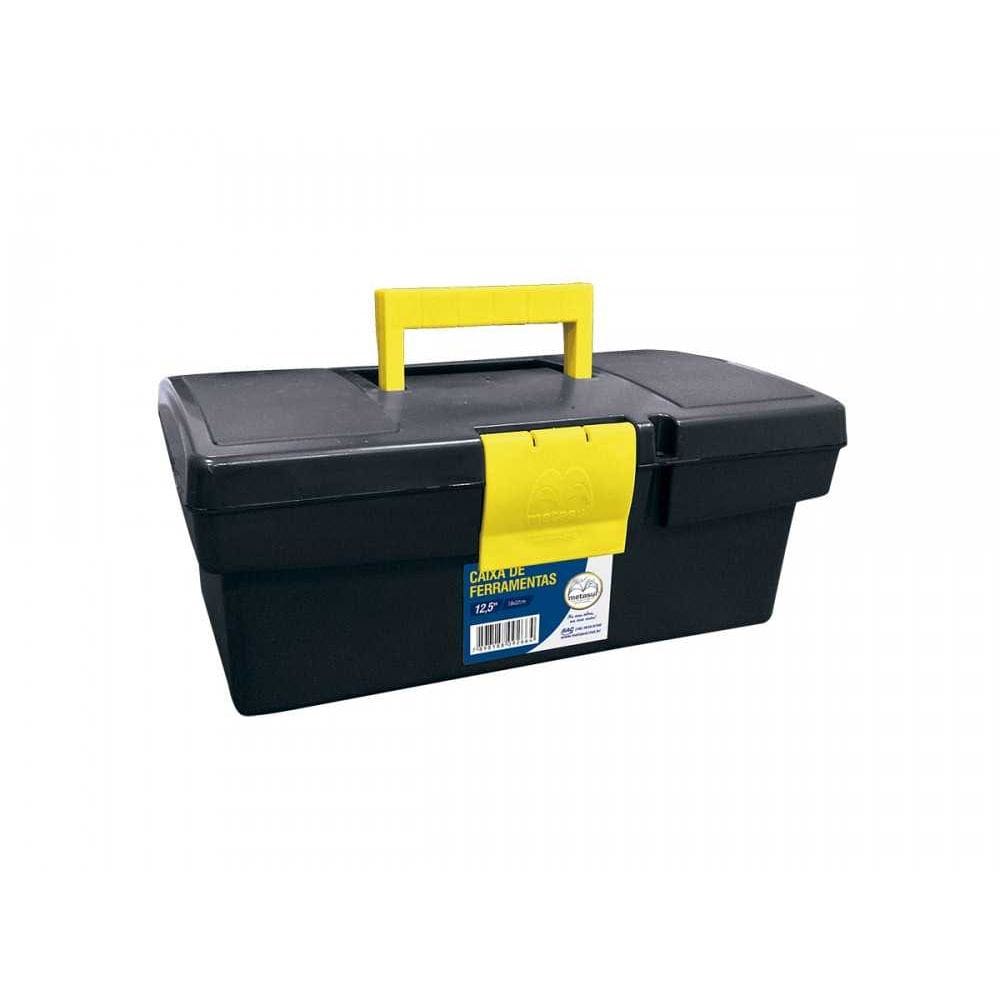 Caixa Ferramentas Metasul 18 X 32cm Preta