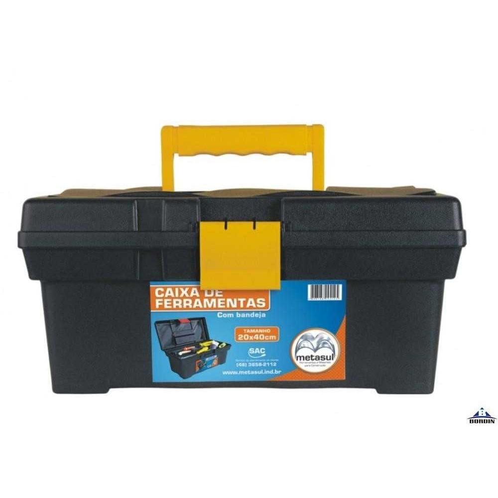 Caixa Ferramentas Metasul 24 X 50cm Preta