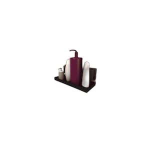 Porta Shampoo Organizador De Banheiro C Ventosa Preto Fosco