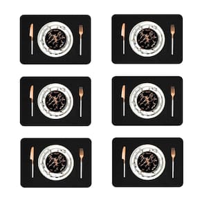 Kit 6 Peças Jogo Americano Mesa Posta Sousplat Retangular
