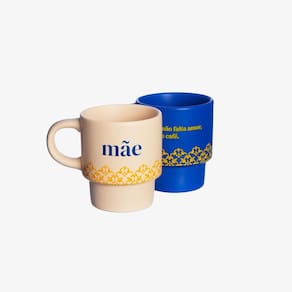 Kit Canecas Empilháveis Mãe Azulejo - Zonacriativa