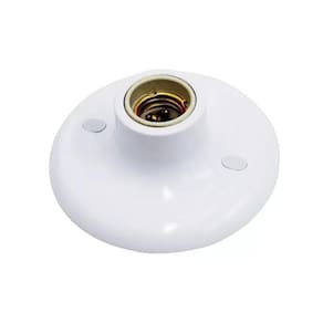 Plafon Pp Bocal Porcelana Branco 100W Betel C10