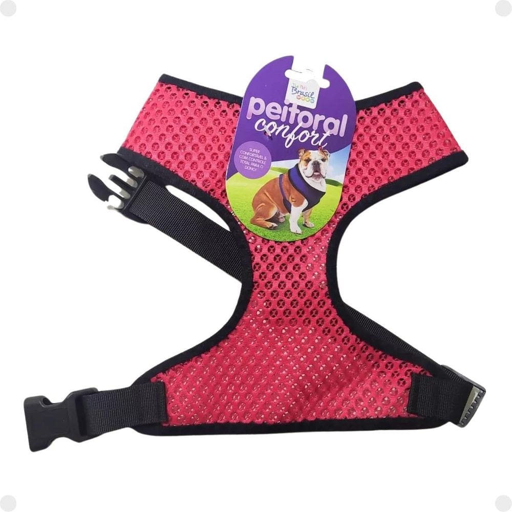 Peitoral Confort Extra Grande Vermelho