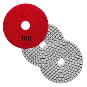 Kit 3 Lixa Cerâmica Diamantada Para Polimento Grão 100 100Mm