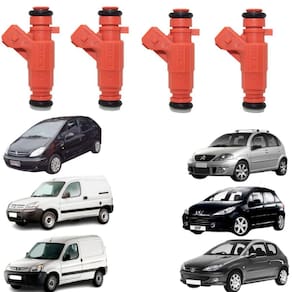 4 Bicos Injetores Peugeot 206 307 Citroen C3 Xsara 280156034