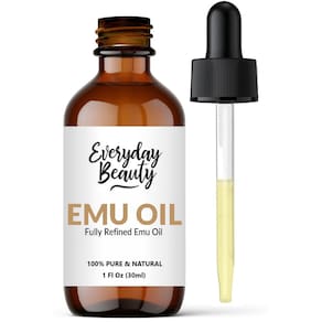 Óleo de emu Everyday Beauty 30 ml 100% natural para rosto, pele e cabelos
