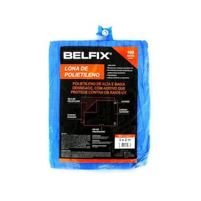 Lona Multiuso de Polietileno 3 x 2 m Belfix Azul