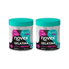 Gelatina Capilar Novex 1000G Santo Black Volumizadora - 2Un