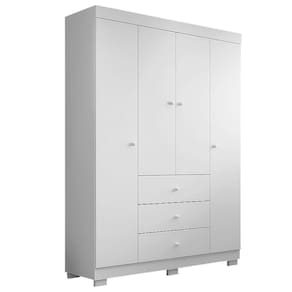 Guarda Roupa Infantil Duda 4 Portas e 3 Gavetas - Phoenix Baby