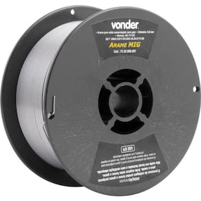 Arame Revestido De 0,8 Mm 1 Kg Para Solda Mig Sem Gás Vonder
