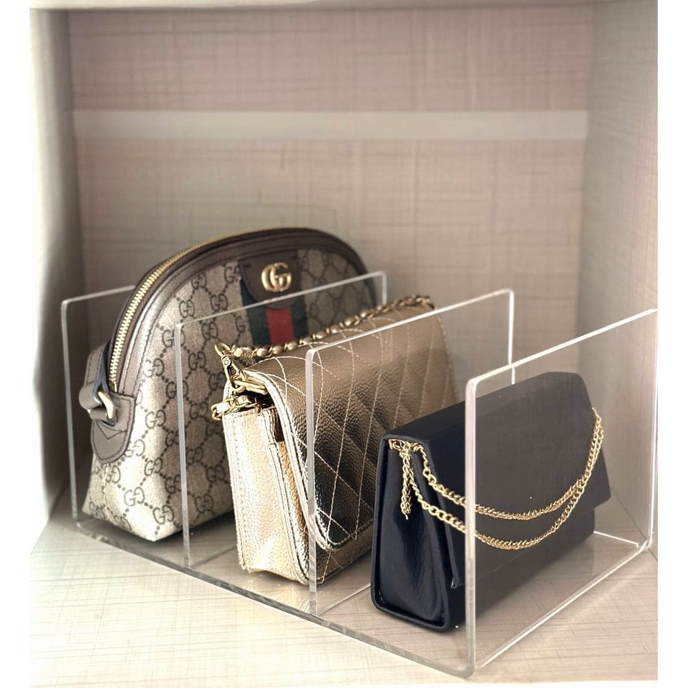 Organizador Porta Bolsa Clutch em Acrílico