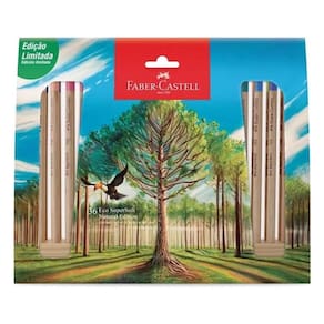 Lápis de Cor Ecolápis Supersoft Natural Edition 120736SOFT 36 Cores - Faber Castell