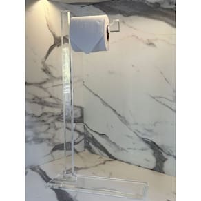Suporte de papel Higiênico de chão em Acrílico