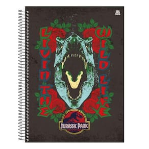 Caderno Univ. 80 Folhas Jurassic Park Capa 3 - Animativa