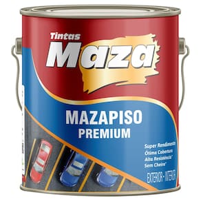 Tinta Piso Premium Acrílica 3,6L Cores Alto Rendimento Maza