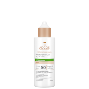Adcos Aqua Fluid FPS50 Peach - Protetor Solar Facial com Cor 40ml