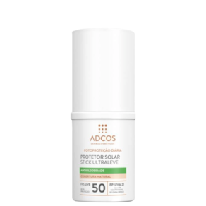 Adcos Fotoproteção Diária Stick Ultraleve FPS50 Nude - Protetor Solar Facial com Cor 15g