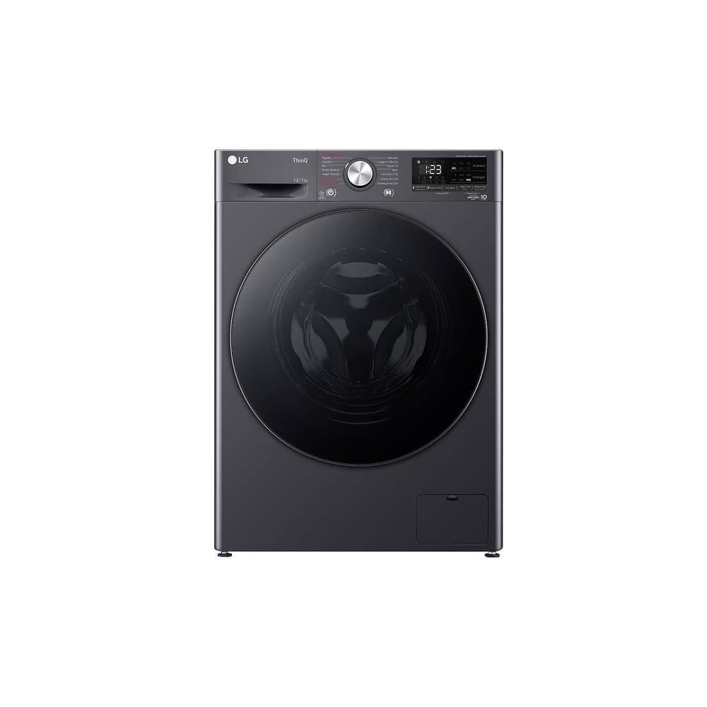 Lava e Seca LG Smart VC4 12kg Titanium com Inteligência Artificial AIDD™ (CV5012MC4A) - 220v