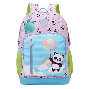 Mochila De Costa College Panda Balão Lilás Juvenil Xeryus