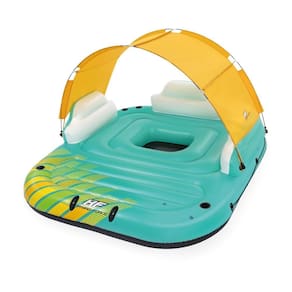Bóia Ilha Inflável Sunny Lounge Com Cobertura Bestway 43407