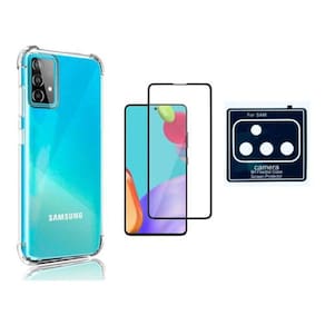 Kit 3 Em 1 Capa + Película 3D + Câmera Para Galaxy A52S