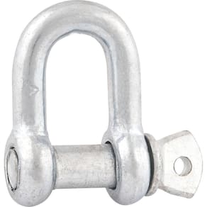 Manilha Para Cabo De Aço 3/8 Reta Leve Pino Reforçado Galva