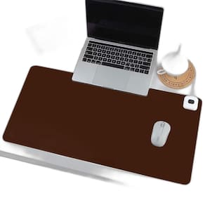 Mousepad De Couro Para Trabalho Mesa 70X30 Antiderrapante