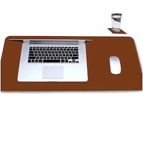 Desk Pad 180X40 Computador Notebook Em Couro + Porta Copo